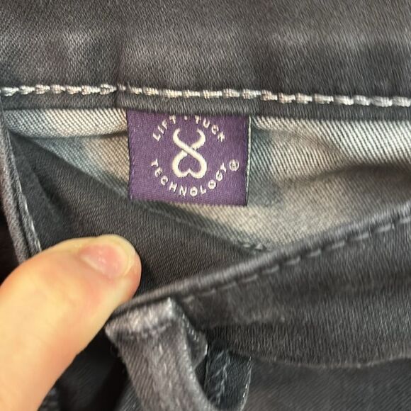 NYDJ | Women’s Black Legging Denim Jeans Rough Hem - Picture 7 of 8